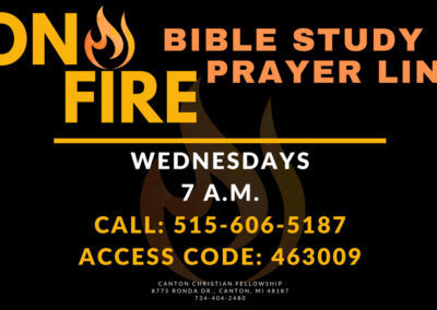 On Fire - Bible Study & Prayer Line
